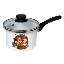 Stufato Nero Smaltato Manico