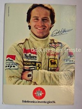 GILLES VILLENEUVE F 1 auto REEL giochi pubblicità cartolina vintage