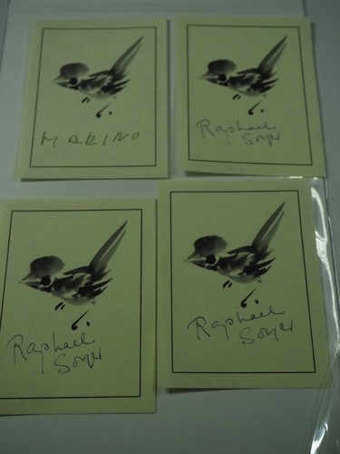 Autografi artisti rafael soyer - autografi,