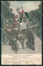 Cagliari Campidano Festa di Costumi Buoi cartolina QT2433