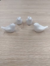 SET SALIERA E PEPIERA UCCELLINI - 4 PEZZI ARREDAMENTO CUCINA ELEGANTE MODERNO