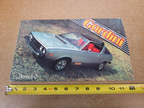 1979 renault gordini - renault, sales