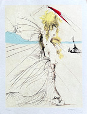 Salvador dali litografia coa - salvador,