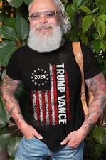 Camicia bandiera Trump Vance