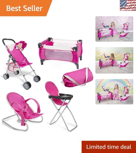 Set bambola rosa - ,