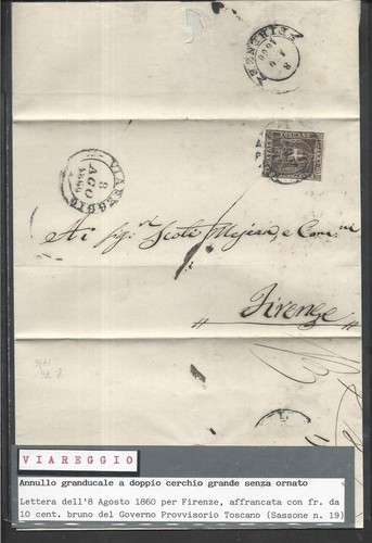 1860 toscana 10c bruno su - 10c, n.19