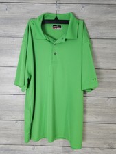 Polo Grand Slam Performance Uomo Large Top Verde Golf Tennis 