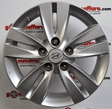 4 cerchi lega hyundai ix20 ix35 i20 i30 r16 silver lt001436