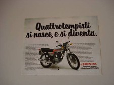 advertising Pubblicità 1979 MOTO HONDA CB 125  ENDURANCE