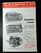 Brochure Macchine Agricole - Seminatrici combinate 1950 ca