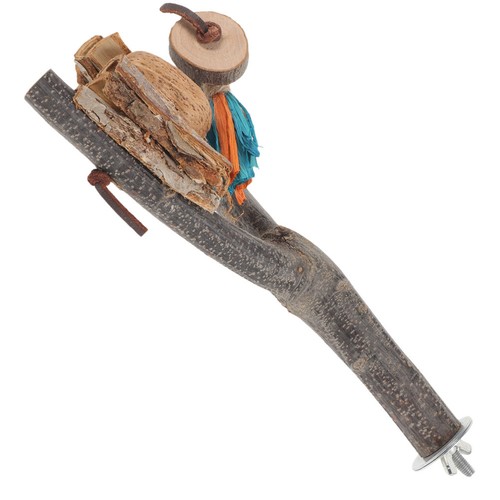 Parrot perch stand - parrot, natural