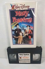 Mary Poppins (1964) VHS ~ Walt Disney Home Video EARLY Release in Clamshell Case