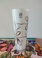 Vaso da fiori Damiani con decori in argento piombato