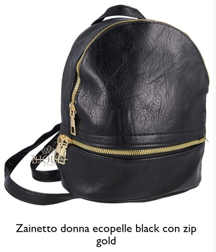Zainetto donna color nero - zainetto,
