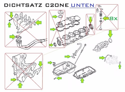 Kit guarnizioni inferiore - ,