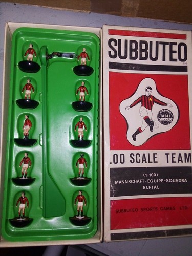 Subbuteo scale team milan - subbuteo,