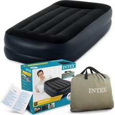 Intex 64122 Materasso Singolo Dura-Beam Gonfiabile Pompa Elettrica 99x191x42 cm