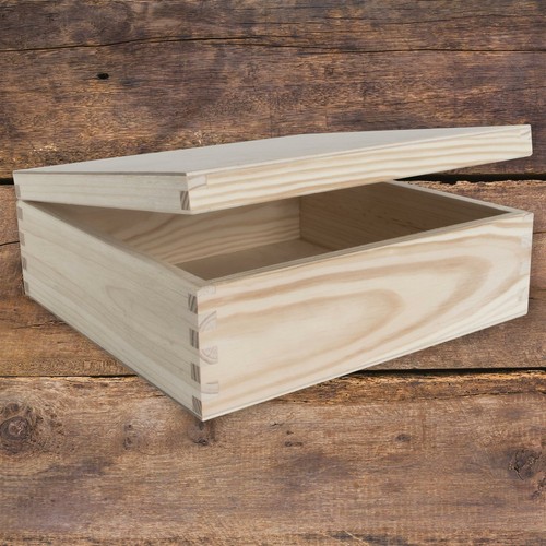 Scatola quadrata legno - scatola,