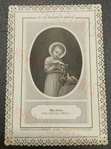 Santino antico con - pizzo, mon