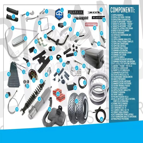 Kit restauro cpmpatibile - kit, vespa