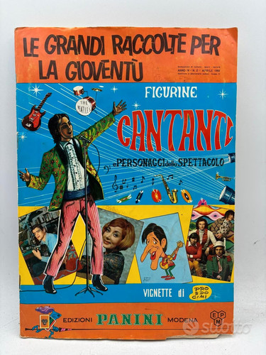Album panini cantanti 1968 - album,