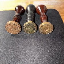 3 antiche presse per sigilli