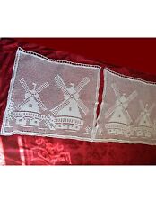 COPPIA TENDE  REALIZZATE UNCINETTO 75x65 cm