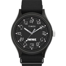 Orologio Uomo Timex MK1 Fortnite Cassa Alluminio Quadrante Nero Cinturino Tessuto TW2W97000