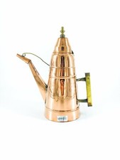 Vecchia Oliera in rame lucido con manico ottone capacità 1.5 litri arredo cucina