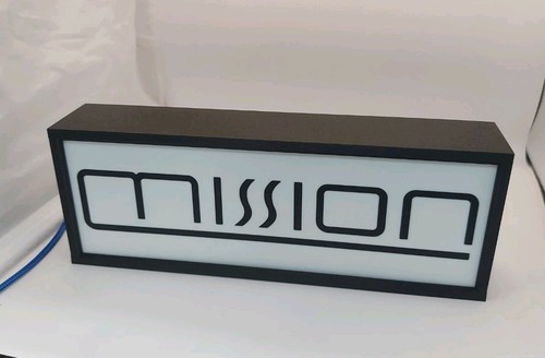 Scatola luminosa logo missione