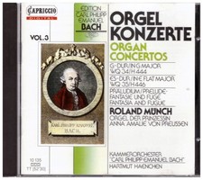 Bach C.P.E. - Concerti Per Organo / Roland Munch · Hartmut Haenchen - CD