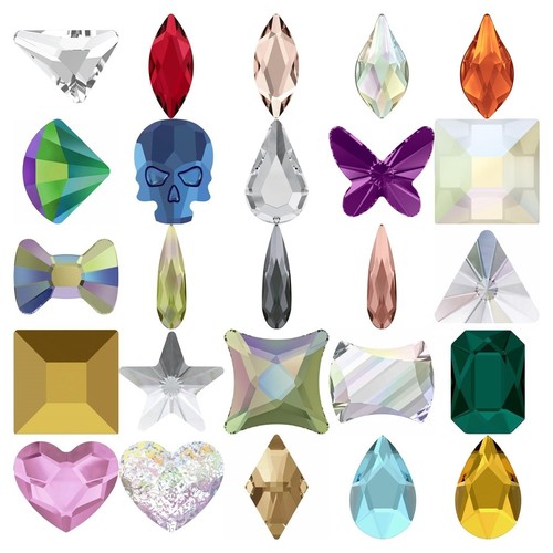Swarovski crystal flatbacks - crystal,
