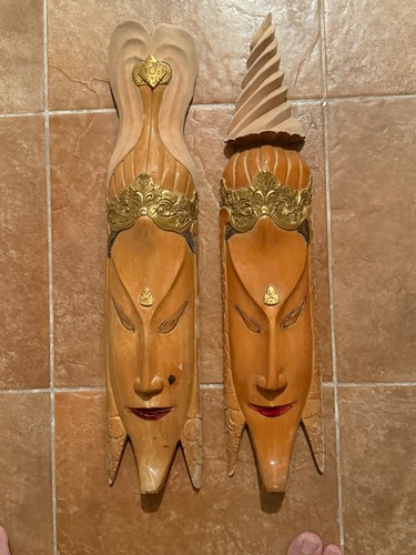 Maschere orientali in legno - orientali,