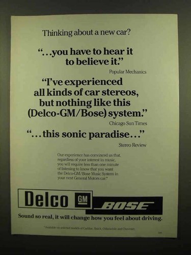 Pubblicità delco bose - delco-gm,