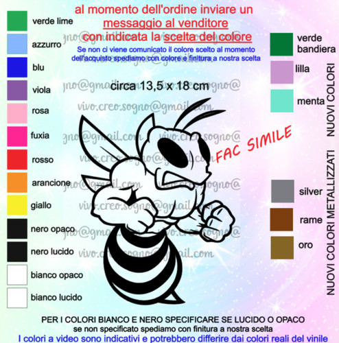Adesivo tuning ape - ape, arrabbiata