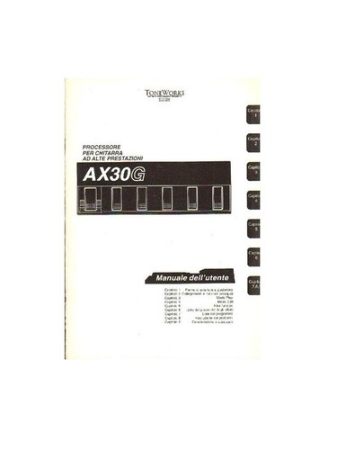 Korg ax30g manuale - ax30g,