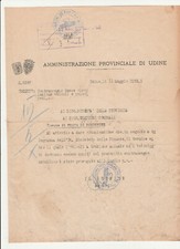 ORDINE AMMINISTRAZIONE PROV FRIULANA DEL P.N.F Prata di Pordenone tassa veicoli