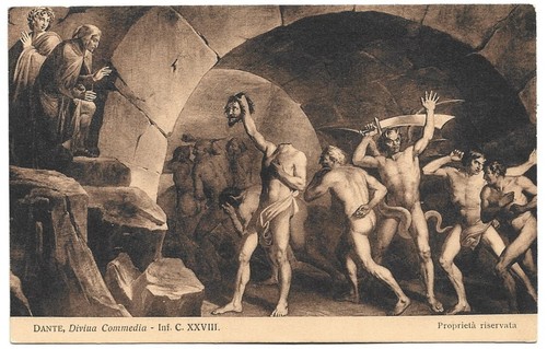 Antica cartolina illustrata - antica,