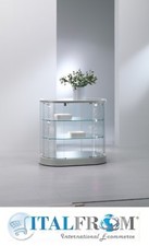Vetrina Italfrom Vetrinetta Ovale Showcase Banco Vetro Arredo Negozio Casa Luci