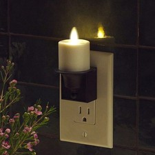 Luminara Flameless 3 inches (depth and width) x 6.5 (height), Black 
