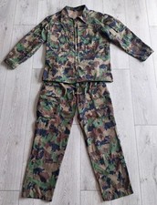 Giacca da campo + pantaloni, mimetica TAZ 90 Alpenflage, taglia EU 52/XL, esercito svizzero