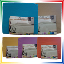 Copriletto matrimoniale estivo per letto primaverile in puro cotone 100% Natural