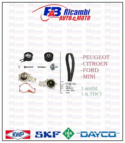 Kit distribuzione pompa acqua - kit,