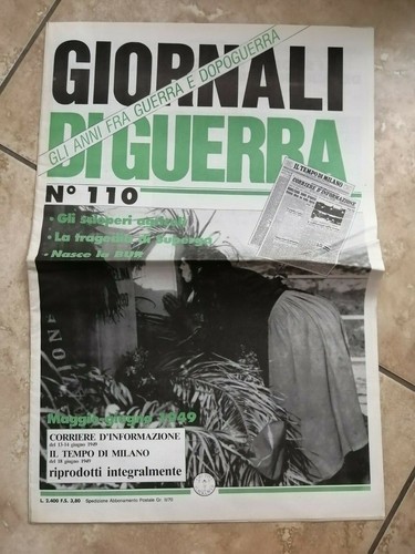 Giornali guerra 110 - giornali,