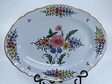 Faenza CACF Italy Pottery "Bouquet Floreale" Servizio Piatto 15" *Come Nuovo* Spedizione Gratuita