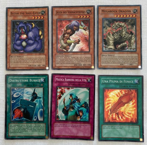 6 carte - yu-gi-oh!,