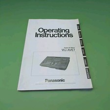 Manuale Operativo Panasonic Digital AV Mixer WJ-AVE 7