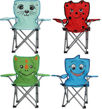 Sedia a Sdraio Pieghevole per Bambini Portatile Animali Campeggio Spiaggia Giardino Poltrona