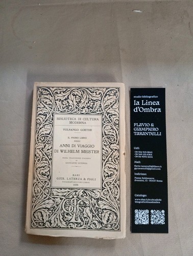 Volfango goethe primo - primo, libro