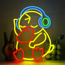 Duck Insegna Al Neon Luci Al